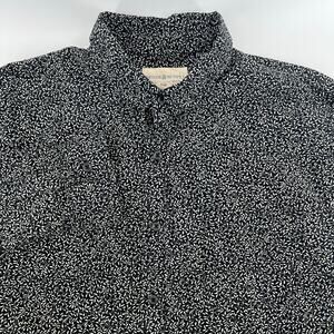 VTG Ralph Lauren Denim & Supply All Over Print Button Down Shirt Mens XL Black